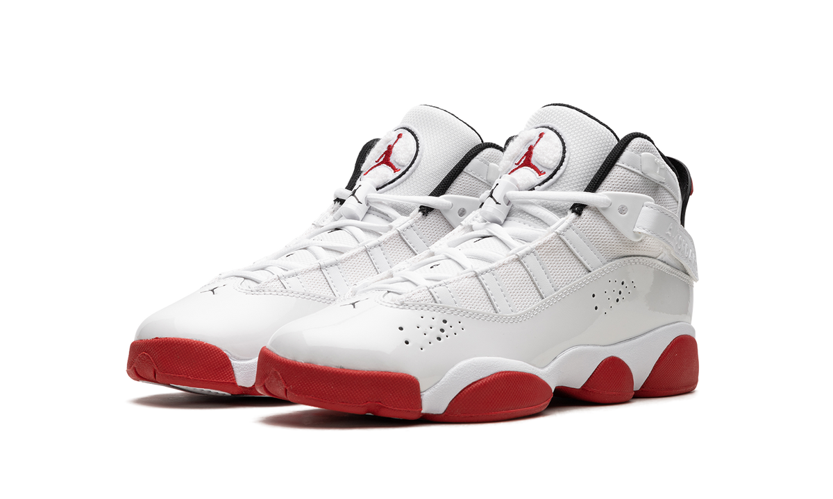 Jordan 6 Rings GS White University Red 323419 160